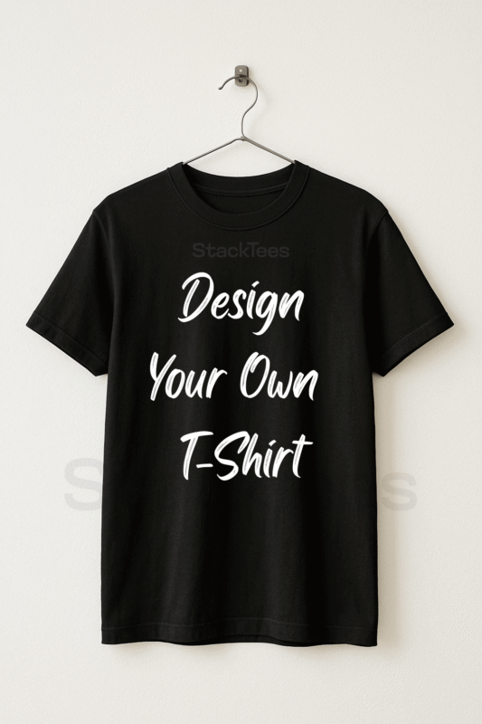 Customized Design your own black t-shirt