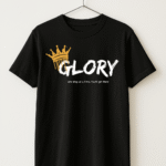 Glory - Graphic Black Tee Half Sleeve T-Shirt