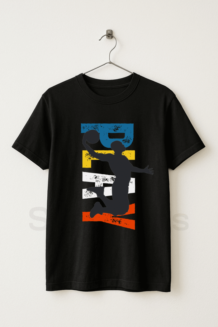 Play - Graphic Black Tee Half Sleeve T-Shirt