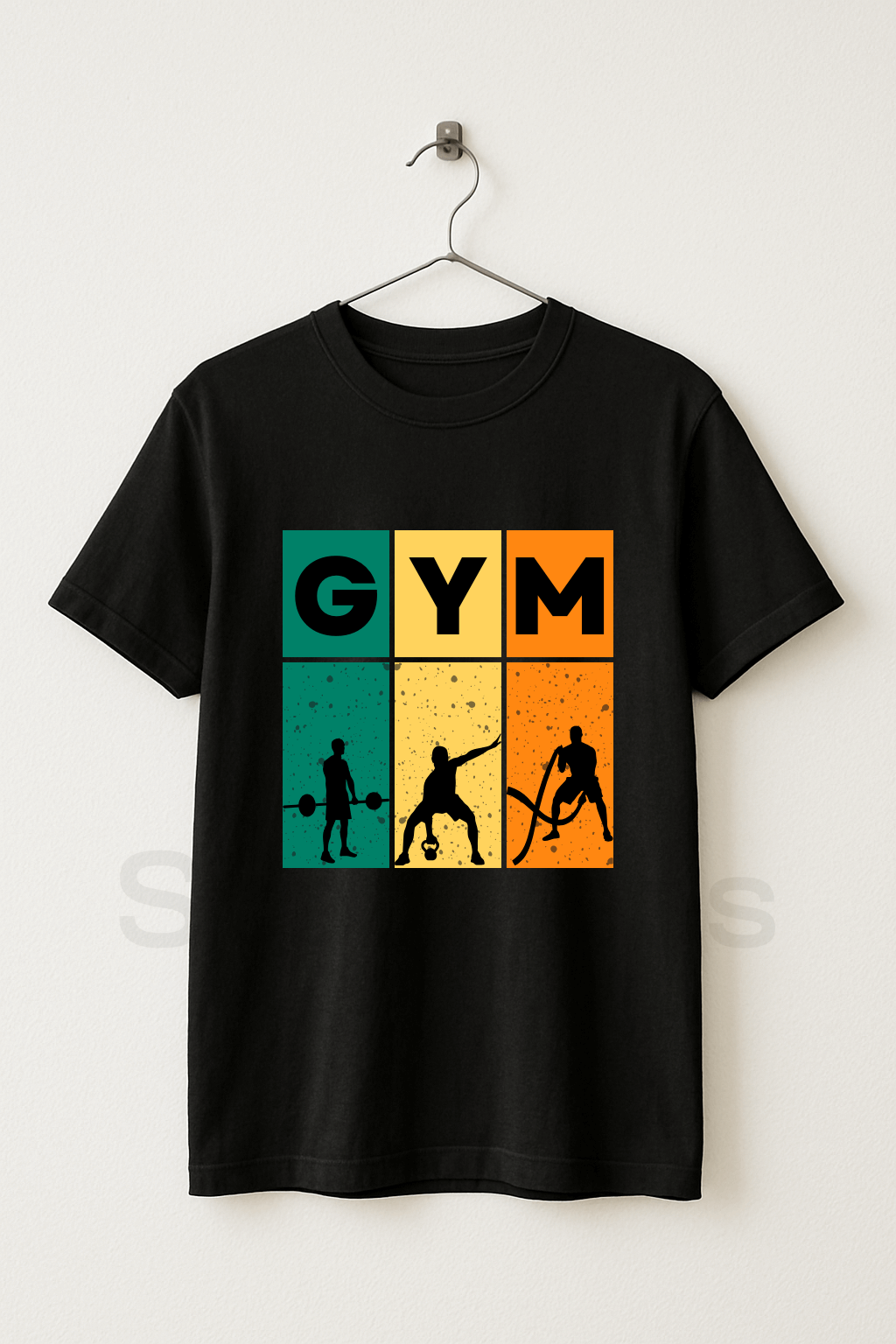 GYM T-Shirt Black Men - StackTees