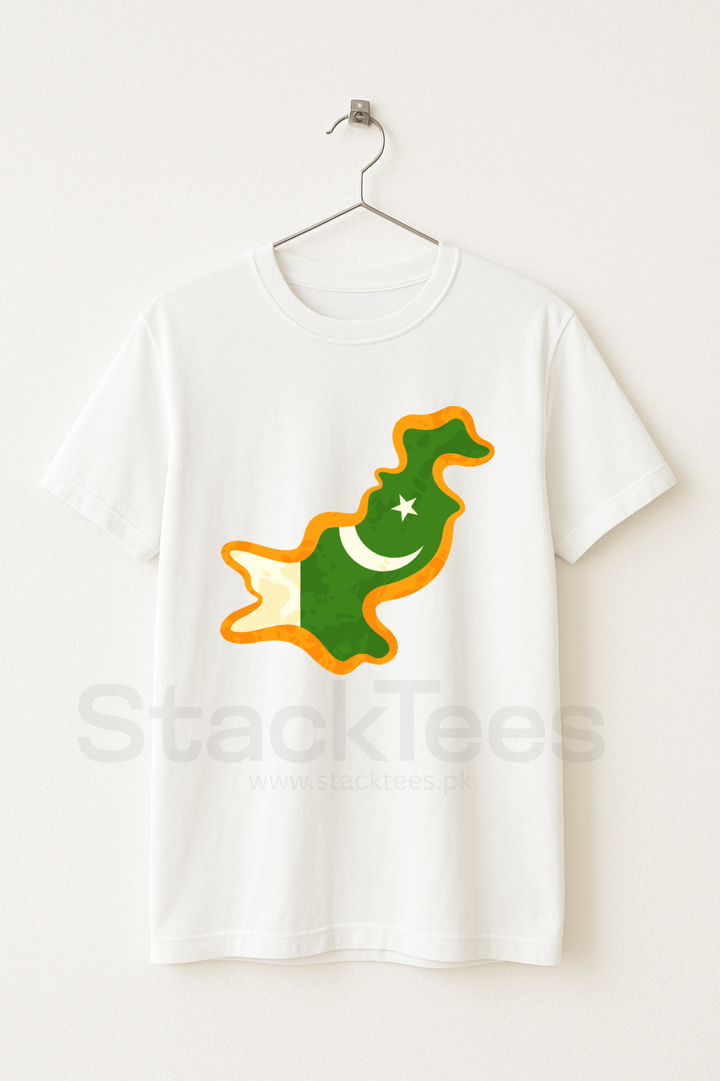 Pakistan Map - 14th August Pakistan White T-Shirt Unisex Half Sleeve