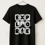 Explore - StackTees Men Black Graphic T-Shirt Pakistan