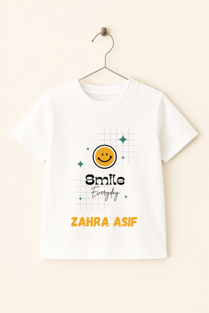 Smile Everyday Kids Name T-Shirt