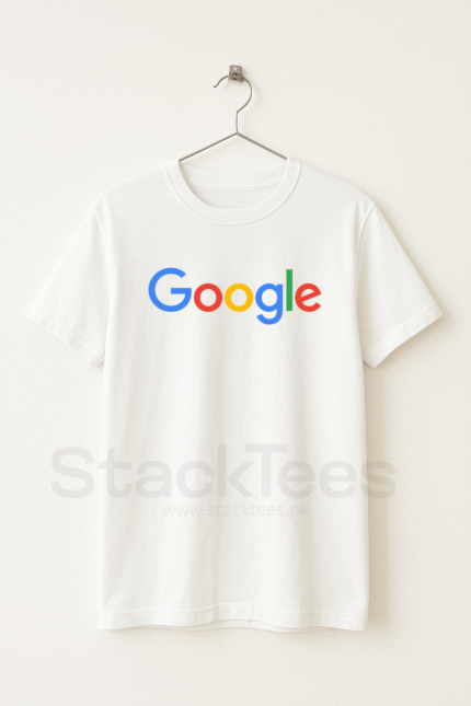 Google Logo White T-Shirt - StackTees