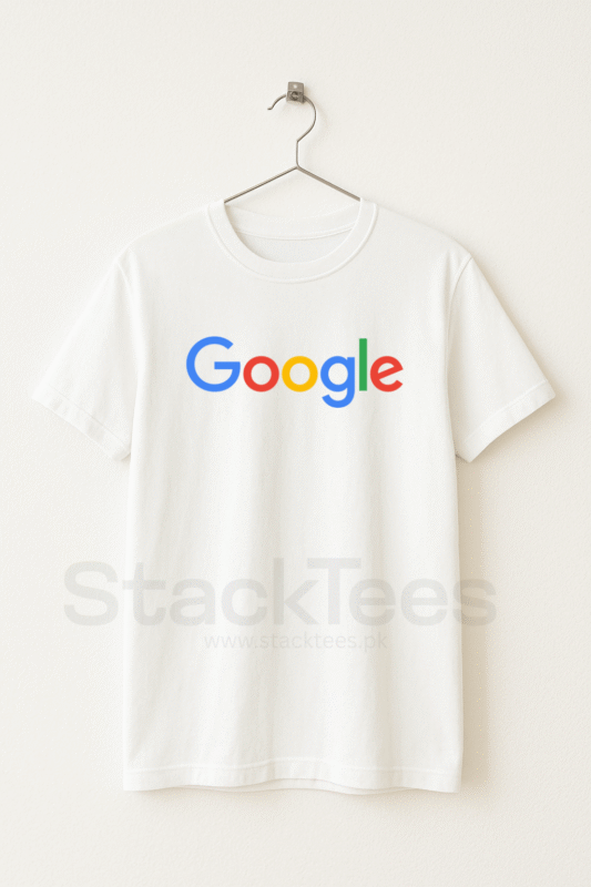 Google Logo White T-Shirt - StackTees