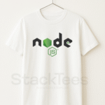 NodeJs Logo White T-Shirt - Programmers lover StackTees