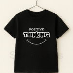 Customize Positive Thinking Kids T-Shirts Black