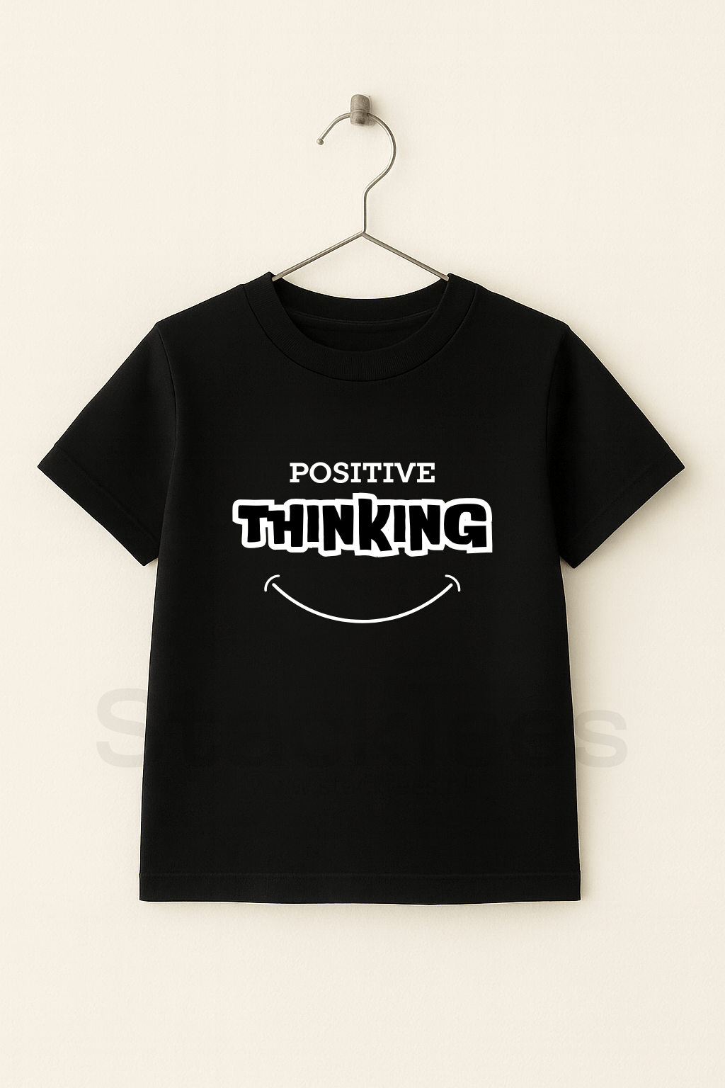 Customize Positive Thinking Kids T-Shirts Black