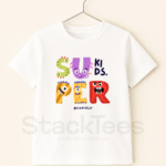 Customize Super Kids T-Shirts White