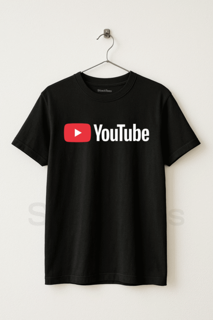 StackTees Youtube Programming T-Shirt Black