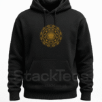 Customized Mandala Art Hoodie Black