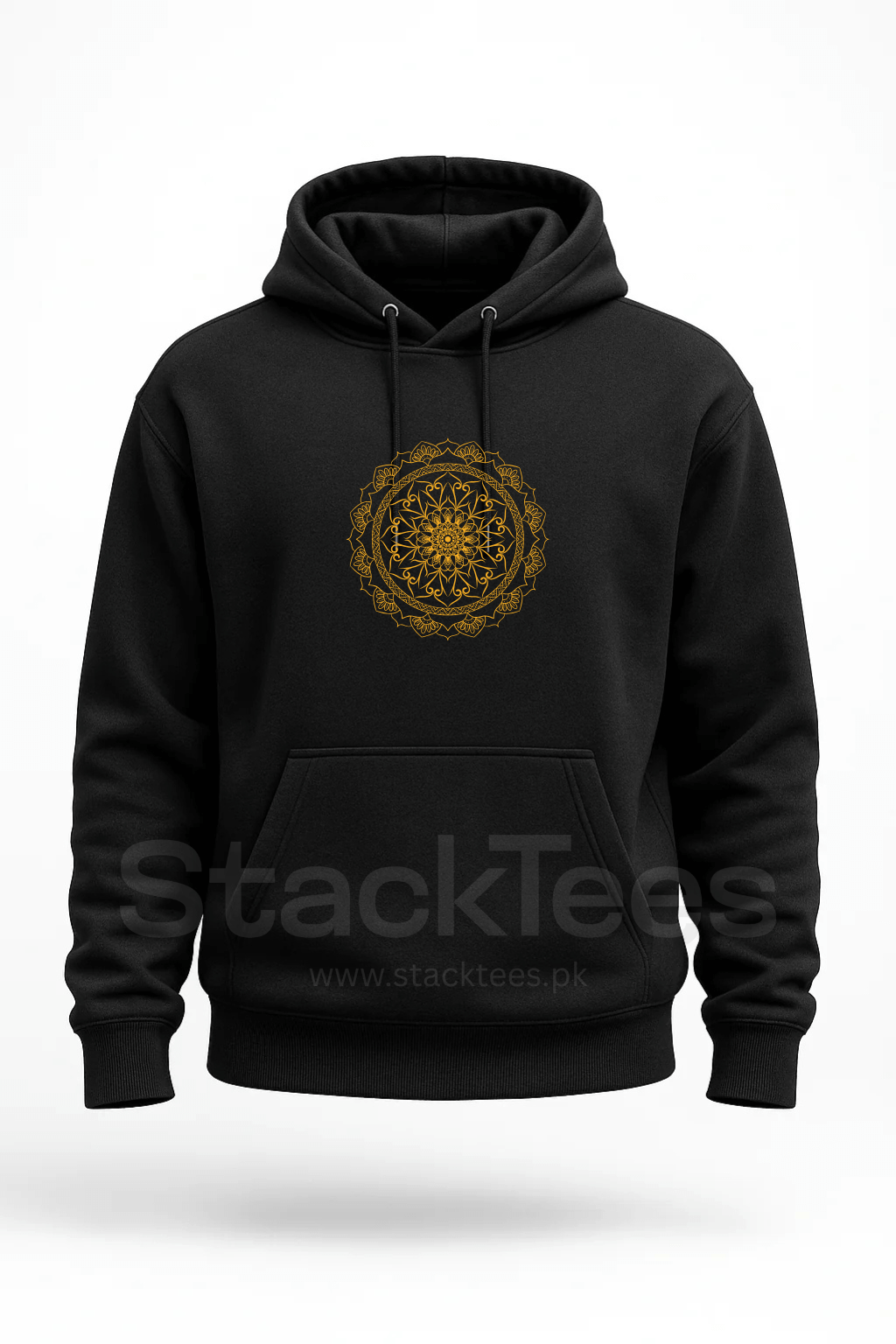 Customized Mandala Art Hoodie Black