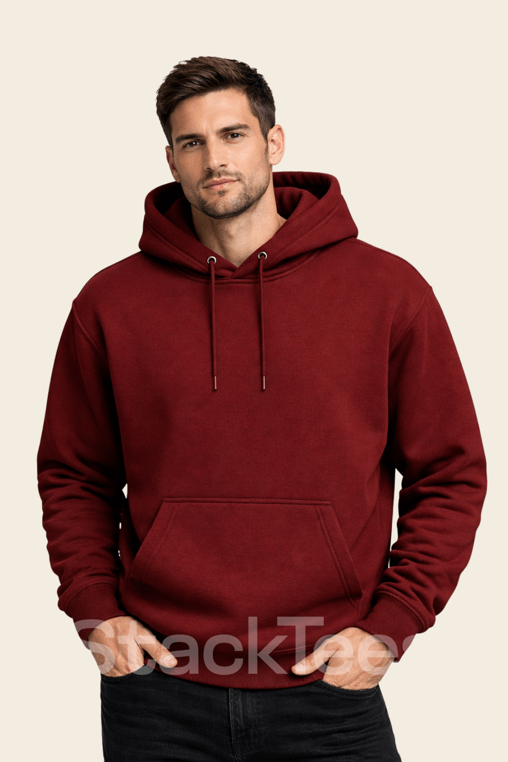 Mehroon Basic Hoodie for Men