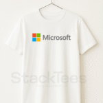 Microsoft Logo White T-Shirt - StackTees