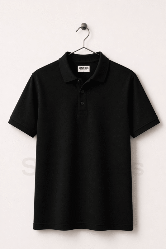 Black Men Polo Shirt Pakistan – Premium Cotton Half Sleeve