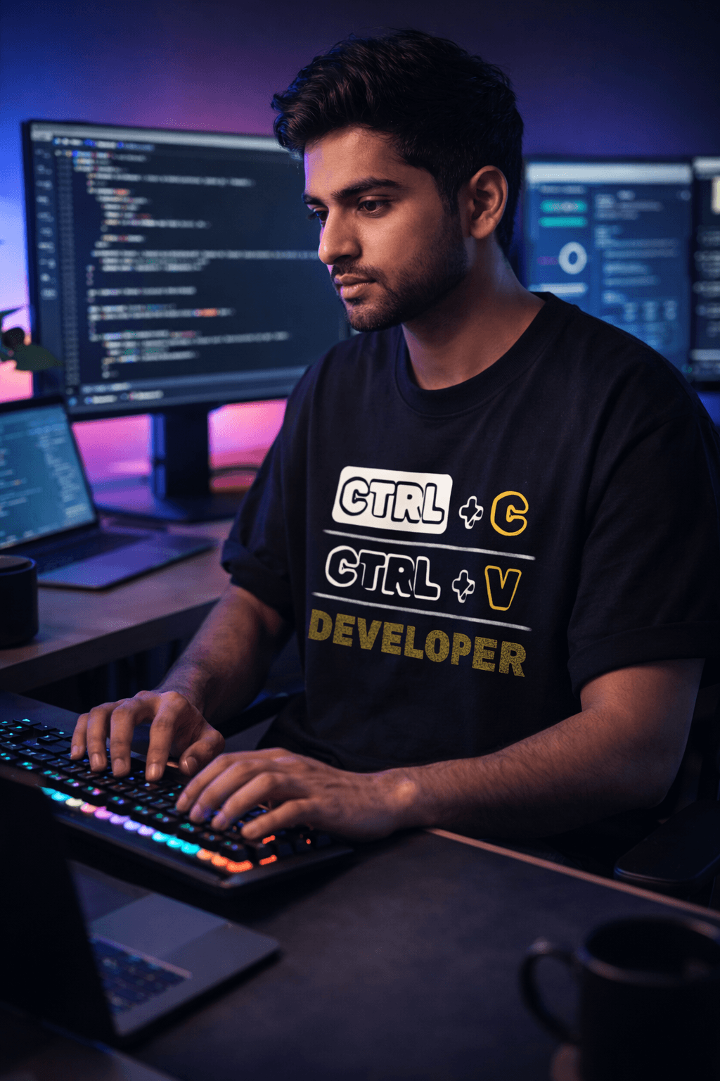 CTRL C and CTRL V Programming T-Shirt Pakistan