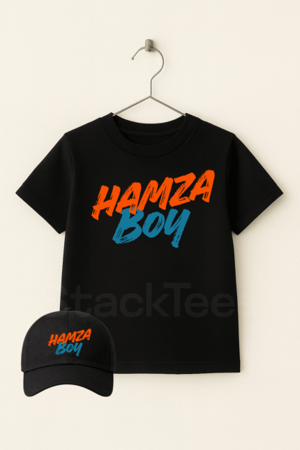 Kids Name T-Shirt and Cap Bundle Pakistan – Custom Kids Outfit | StackTees