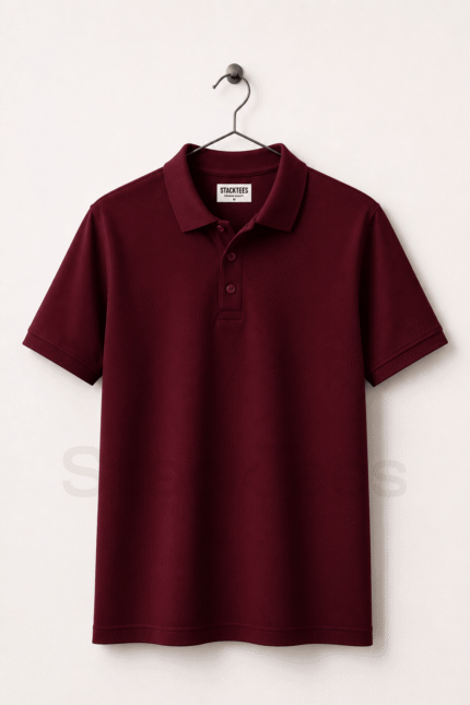 Maroon Men Polo Shirt Pakistan – Premium Cotton Half Sleeve