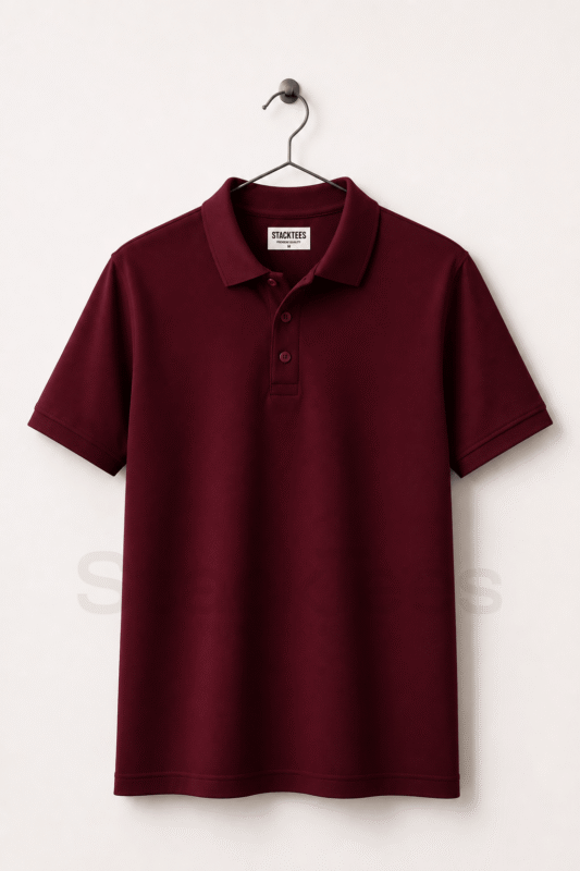 Maroon Men Polo Shirt Pakistan – Premium Cotton Half Sleeve
