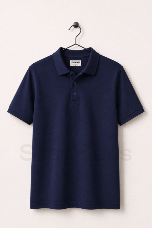 Navy Blue Men Polo Shirt Pakistan - Premium Cotton Half Sleeve