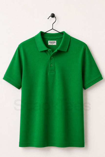 Parrot Green Men Polo Shirt Pakistan – Premium Cotton Half Sleeve