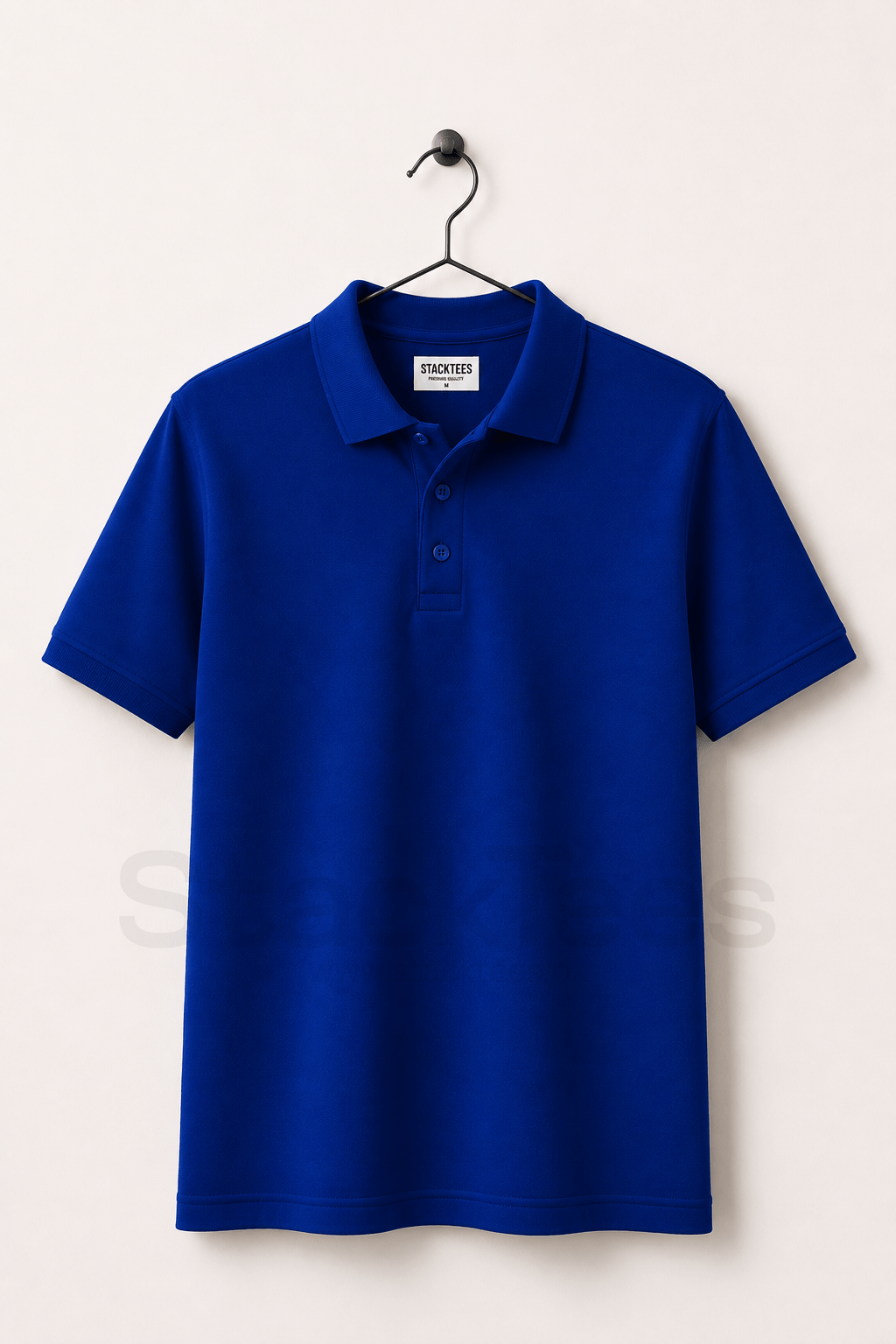 Royal Blue Men Basic Polo Shirt – Premium Cotton Half Sleeve