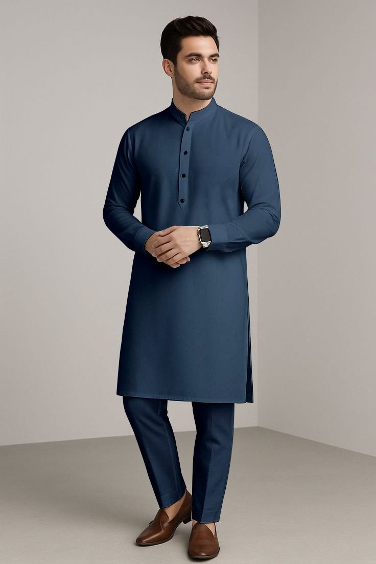 zinc kurta pajama for men slim fit wedding wear