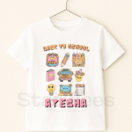 Back To School Customize name Kids Graphic T-Shirt Pakistan