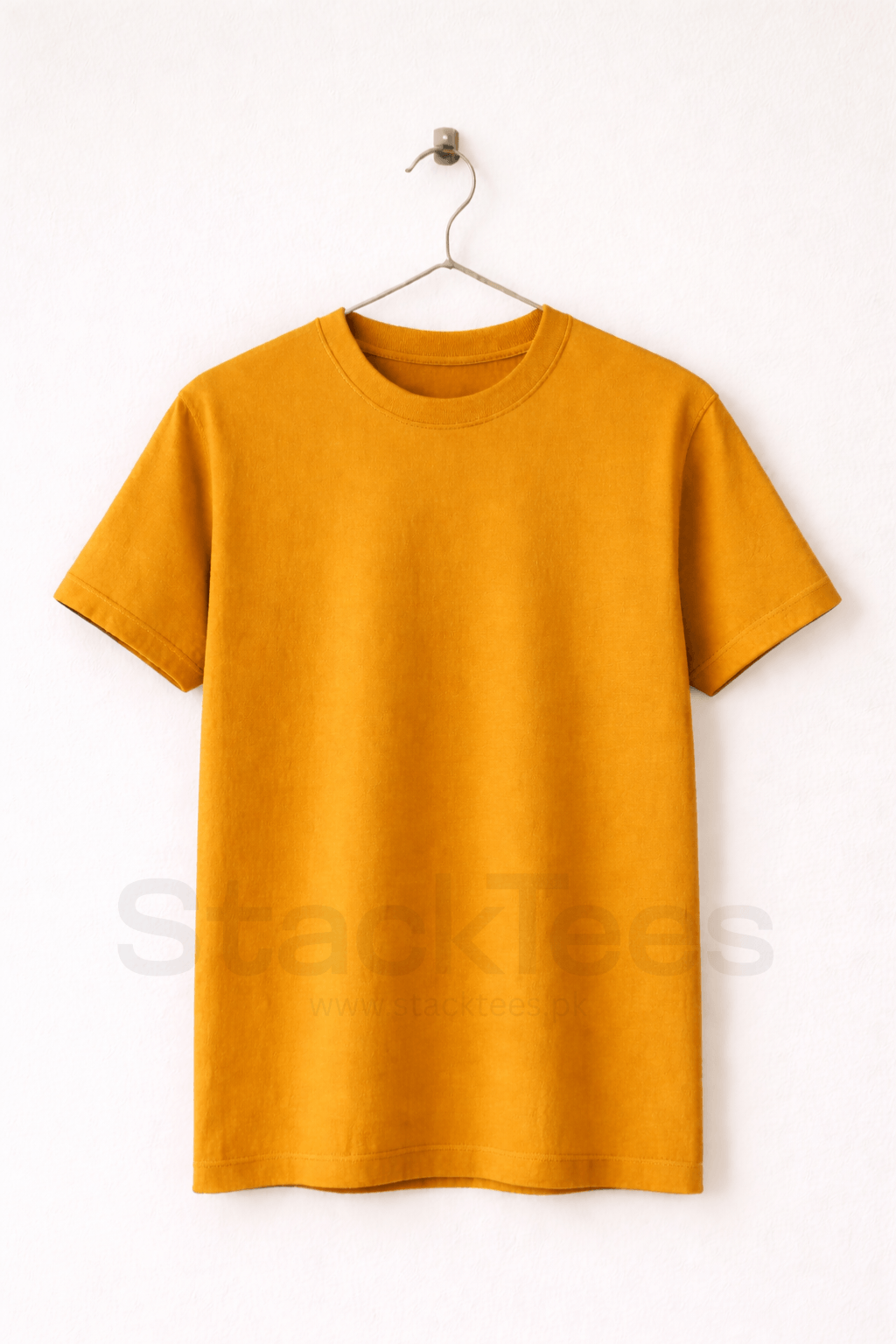 Basic Men Mustard Tee Half Sleeve T-Shirt