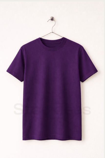 Basic Purple Tee Half Sleeve T-Shirt