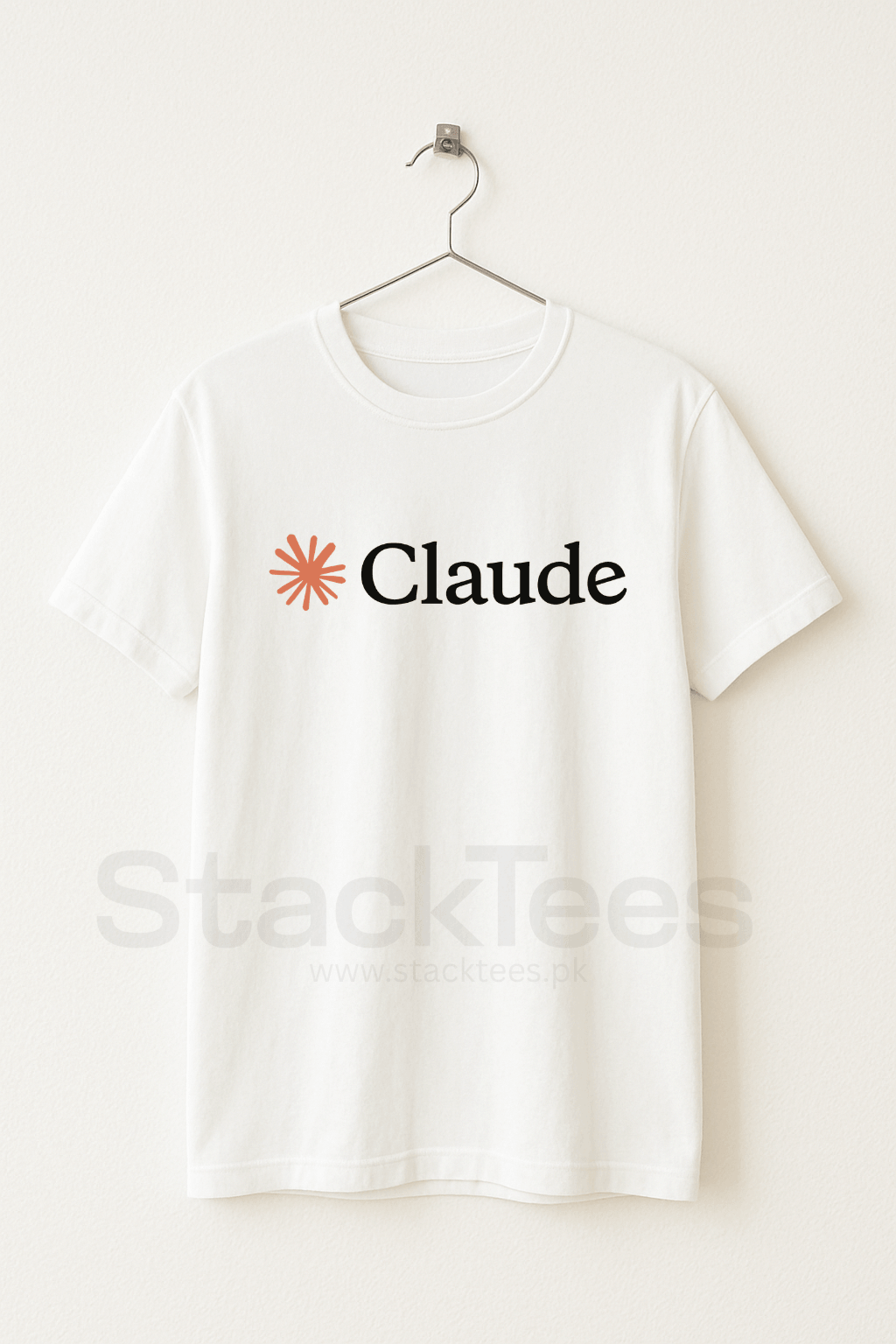 Claude AI - Programmer Tee Unisex Half Sleeve White T-Shirt