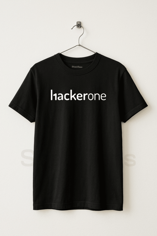 Hackerone logo Black Programming tshirt pakistan