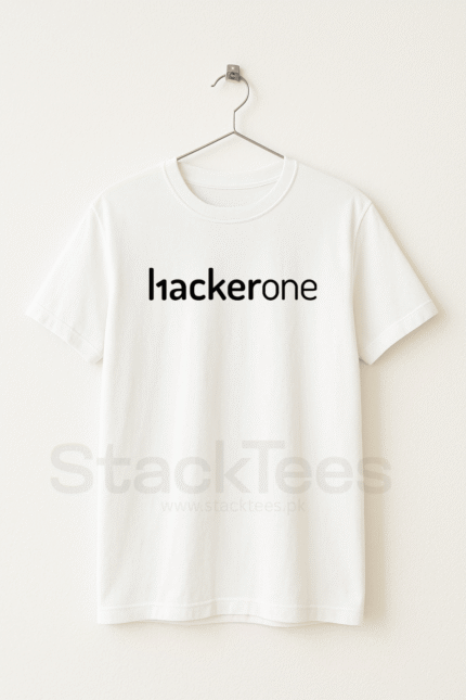 Hackerone logo White Programming tshirt pakistan