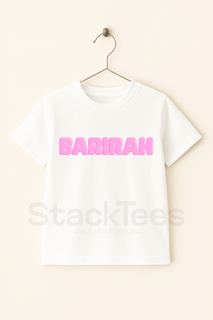 Kids Customized Name Tshirt - Half Sleeve Personalized Graphic Tee for Kids
