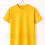 Men Basic Yellow Tee Half Sleeve T-Shirt