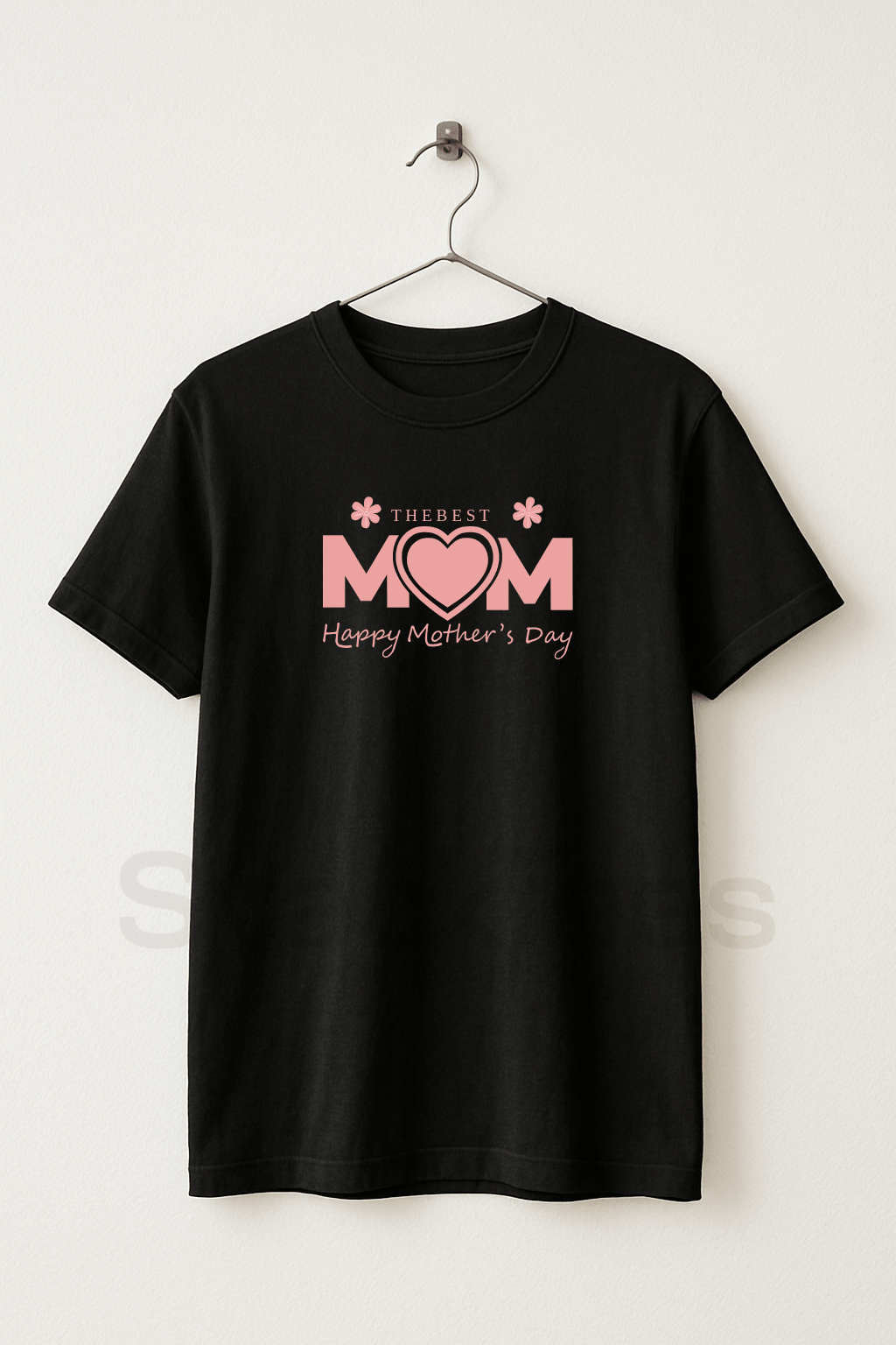 Best Mom - Black Graphic T-Shirt Half Sleeve