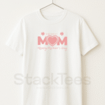 Best Mom - White Graphic T-Shirt Half Sleeve