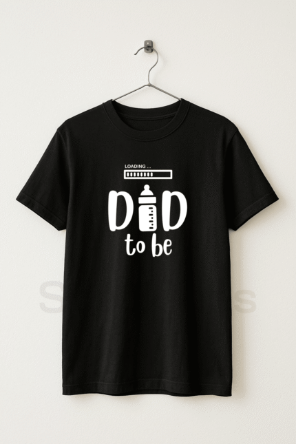 Dad To Be - Fathers Day Black Graphic Tshirt for Men - StackTees