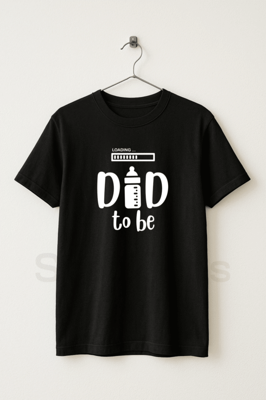 Dad To Be - Fathers Day Black Graphic Tshirt for Men - StackTees