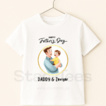Happy Fathers Day Personalized Outfit - Graphic T-Shirt Half Sleeve