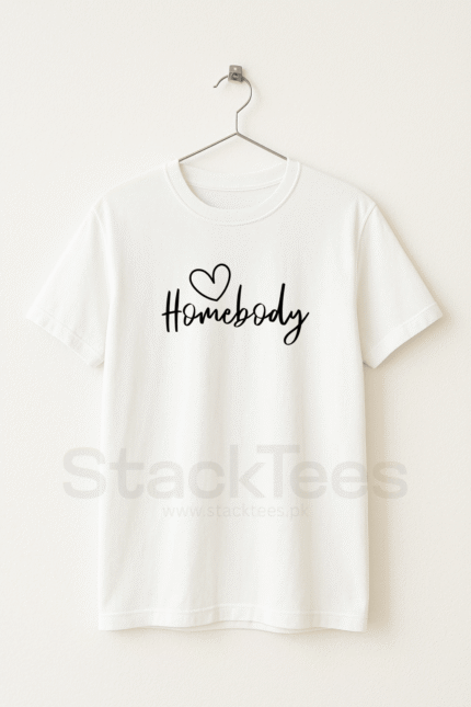 Homebody - White Graphic T-Shirt Half Sleeve - Mothers Day Sale