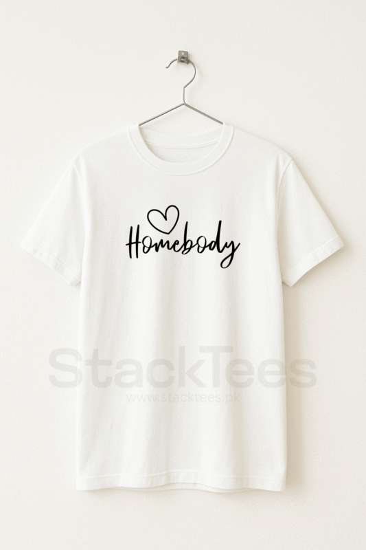 Homebody - White Graphic T-Shirt Half Sleeve - Mothers Day Sale