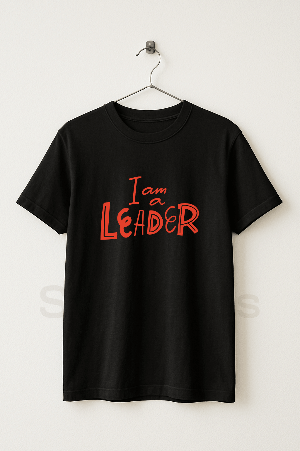 I am a Leader - Black Graphic T-Shirt Unisex Half Sleeve I am a Leader - Graphic T-Shirt Unisex Half Sleeve