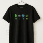 MERN Stack Developer Programming Black T-Shirt - Unisex Half Sleeve Coding Tee