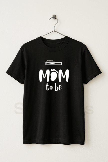 Mom To Be - Mothers Day Black Graphic Tshirt for Men - StackTees