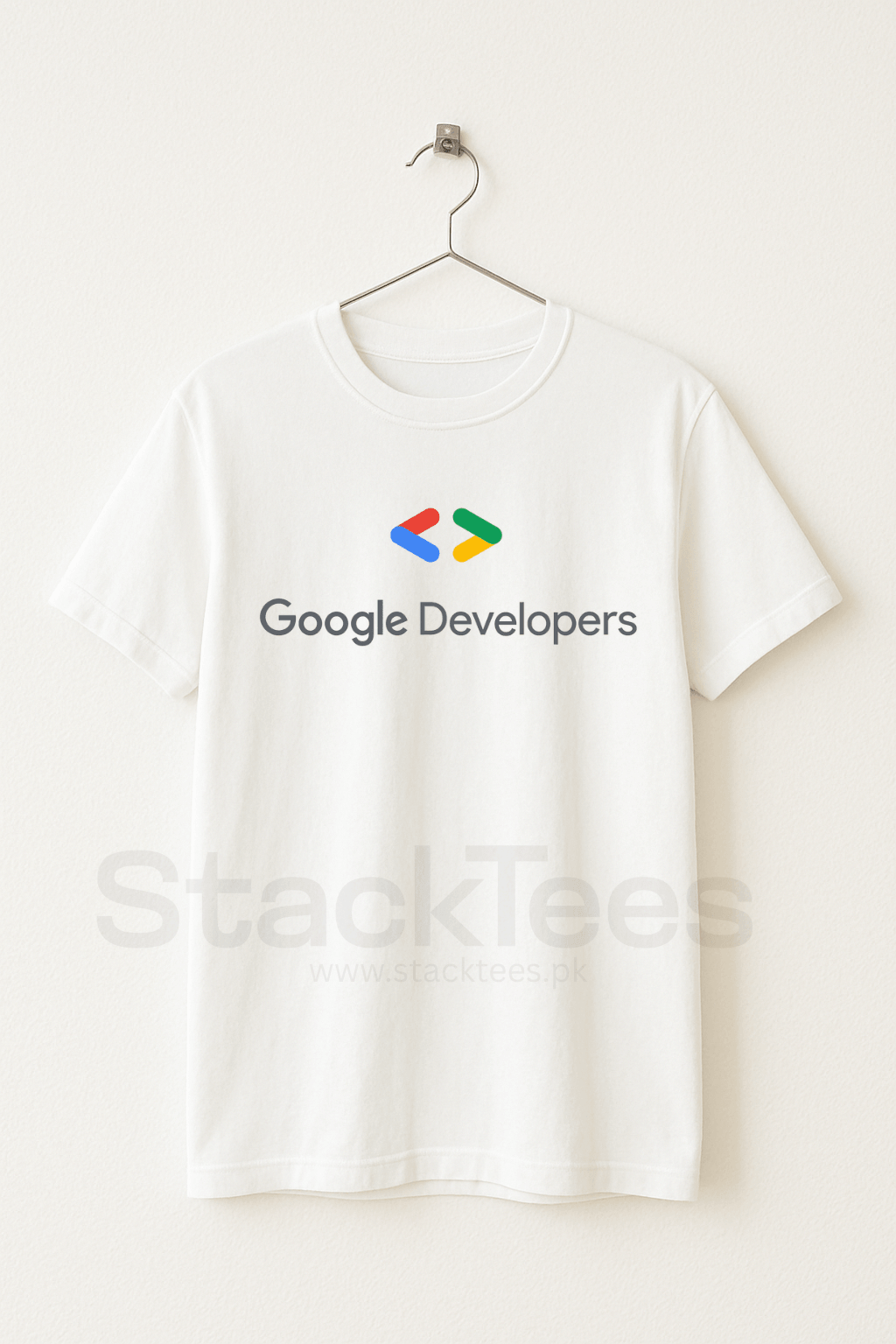 Google Developer Programmer T-Shirt White - Unisex Coding Tee Half Sleeve