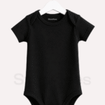 Black Baby Romper 0-18 Months Soft Baby Bodysuit Pakistan