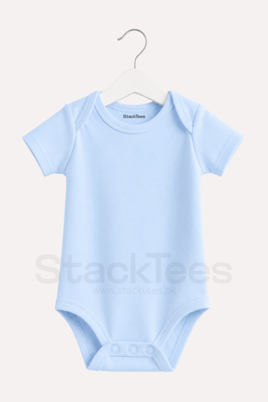 Blue Baby Romper 0-18 Months Soft Baby Bodysuit Pakistan