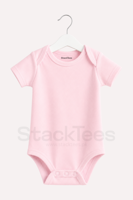 Pink Baby Romper 0-18 Months Soft Baby Bodysuit Pakistan