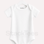 White Baby Romper 0-18 Months Soft Baby Bodysuit Pakistan